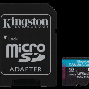 Kingston Technology Tarjeta microSDXC Canvas Go Plus Gen4 de 64 GB