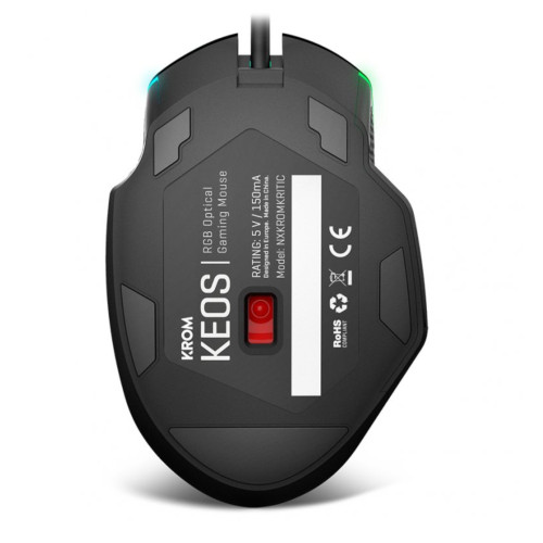 Krom Keos ratón USB tipo A Óptico 6400 DPI mano derecha - Imagen 4