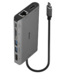 Lindy 43323 base para portátil y replicador de puertos Alámbrico USB 3.2 Gen 1 (3.1 Gen 1) Type-C Negro