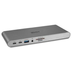 Lindy 43349 base para portátil y replicador de puertos Alámbrico USB 3.2 Gen 1 (3.1 Gen 1) Type-C Plata 4002888433495 | P/N: 43349 | Ref. Artículo: 1408438