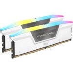 MEMORIA CORSAIR DDR5 32GB 2X16GB PC6400 VENGEANCE RGB BLANCA CMH32GX5M2B6400Z32W 0840440407034 | P/N: CMH32GX5M2B6400Z32W | Ref. Artículo: 1397918