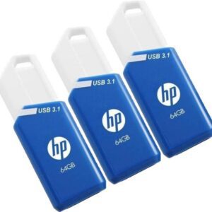 MEMORIA USB 3.1 HP 64GB X755W PACK DE 3 AZUL 4718006453596 P-HPFD755W64X3-GE