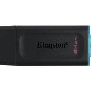 MEMORIA USB 3.2 KINGSTON 64GB DATATRAVELER EXODIA NEGRO TURQUESA 0740617309829 DTX/64GB