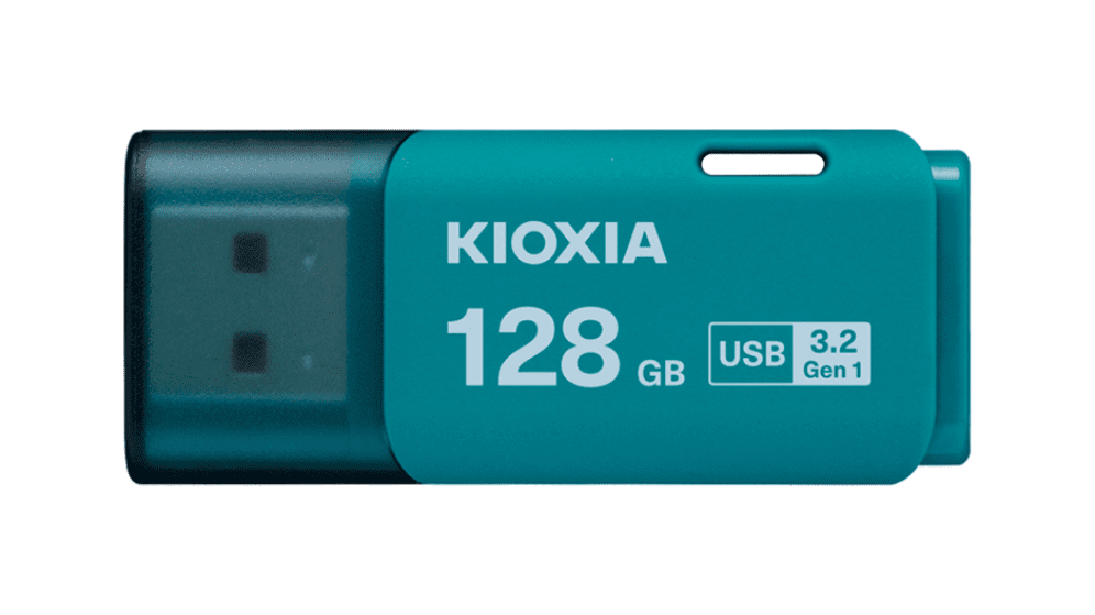 MEMORIA USB 3.2 KIOXIA 128GB U301 AQUA 4582563855342 LU301L128GG4