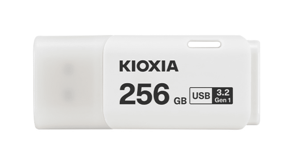 MEMORIA USB 3.2 KIOXIA 256GB U301 BLANCO 4582563854802 LU301W256GG4