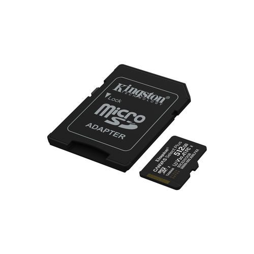 MICROSD KINGSTON 512GB CL10 CANVAS SELECT PLUS + ADAPTADOR - Imagen 2