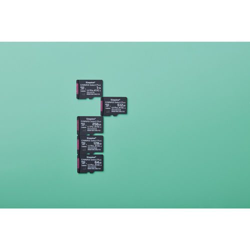 MICROSD KINGSTON 512GB CL10 CANVAS SELECT PLUS + ADAPTADOR - Imagen 8