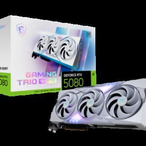 MSI GAMING GEFORCE RTX 5080 16G TRIO OC WHITE tarjeta gráfica NVIDIA 16 GB GDDR7 4711377292177 | P/N: 912-V531-049 | Ref. Artículo: 1392915