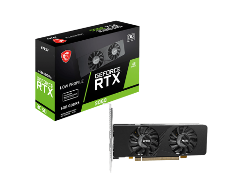 MSI GEFORCE RTX 3050 LP E 6G OC tarjeta gráfica NVIDIA 6 GB GDDR6 4711377265584 | P/N: 912-V812-213 | Ref. Artículo: 1403514
