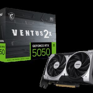 MSI GEFORCE RTX 5050 8G VENTUS 2X OC tarjeta gráfica NVIDIA 8 GB GDDR6 4711377380003 | P/N: 912-V538-002 | Ref. Artículo: 1400919