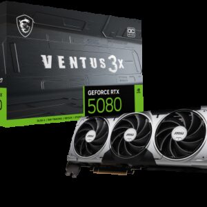 MSI VENTUS GeForce RTX5080 16G 3X OC NVIDIA GeForce RTX 5080 16 GB GDDR7 4711377309219 | P/N: 912-V531-264 | Ref. Artículo: 1393543