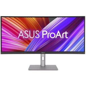 Monitor Profesional Asus ProArt Display PA34VCNV 34"/ UWQHD/ Multimedia/ Regulable en altura/ Negro y Plata 4711387206393 90LM04A0-B02370 ASU-M PA34VCNV
