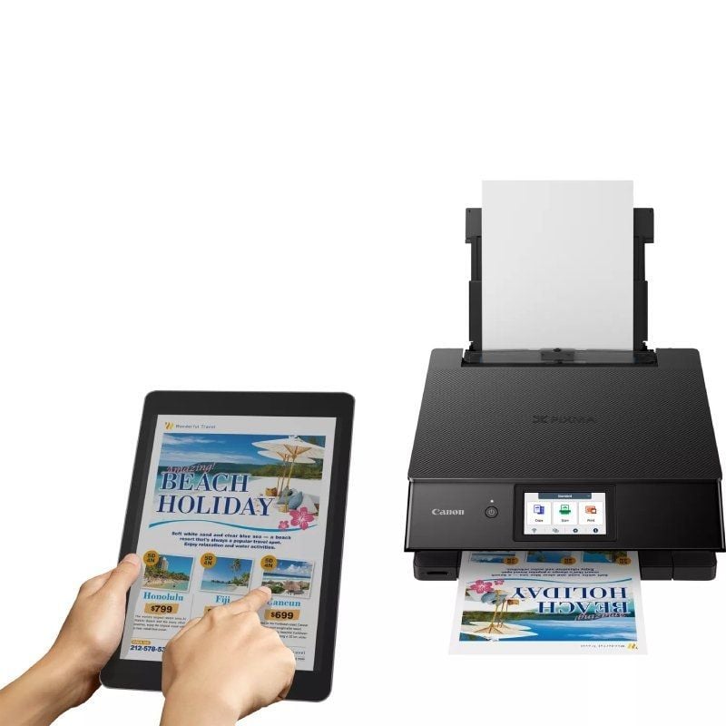 Multifunción Fotográfica Canon PIXMA TS8750 WiFi/ Dúplex/ Negra - Imagen 5
