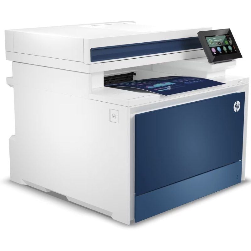 Multifunción Láser Color HP LaserJet Pro 4302fdw/ WiFi/ Fax/ Dúplex/ ADF/ Blanca y Azul - Imagen 2