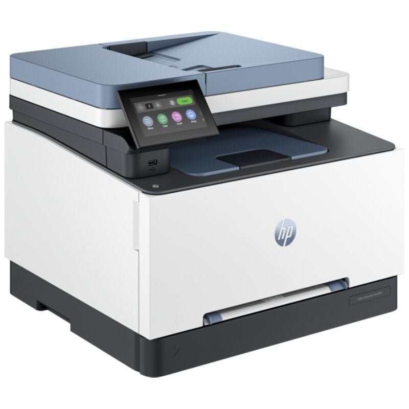 Multifunción Láser Color HP Laserjet Pro MFP 3302FDW WiFi/ Fax/ Dúplex/ ADF/ Blanca y Azul - Imagen 3