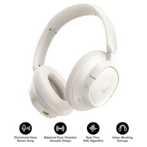 OS-BASEUS BASS BH1 NC WIRELESS NOISE CANCELLING HEADPHONES STARLIGHT OFF-WHITE 6932172697006 | P/N: A0203702 | Ref. Artículo: 1406103