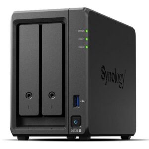 | P/N: DS725++2XHAT3300-4T | Cod. Artículo: DSP0000035016 Servidor nas synology disk station ds725+ 4gb 2 bahias gigabit ethernet