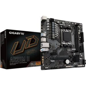 Placa Base Gigabyte A620M H Socket AM5/ DDR5/ PCIe 4.0/ Micro ATX 4719331855512 9MA62MH-00-G22 GIG-PB A620M H