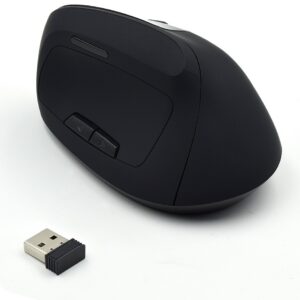RATON EWENT ERGONOMICO 1600DPI 5 BOTONES NEGRO RF INALAMBRICO BATERIA RECARGABLE 8054392610943 EW3158