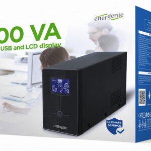 SAI GEMBIRD CON USB Y DISPLAY LCD 1200 VA NEGRO 8716309080873 EG-UPS-033