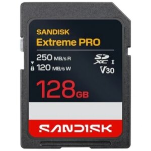 SANDISK EXTREME PRO SD UHS-I 128GB SD 250MB/S(R) / 120MB/S(W) 0619659224288 | P/N: SDSDXXJ-128G-GSCIN | Ref. Artículo: 1406143