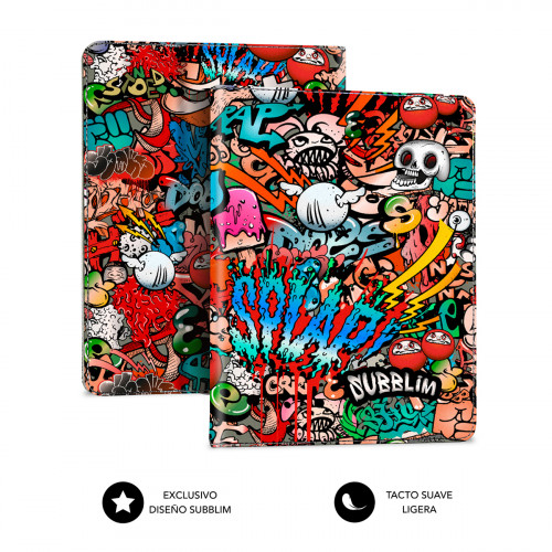 SUBBLIM Funda Tablet Universal TRENDY CASE GRAFFITI 10.1" - Imagen 3
