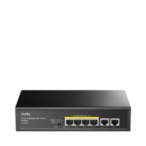 SWITCH CUDY 6-PORT 10/100M POE+ SWITCH 60W 6971690790264 FS1006P