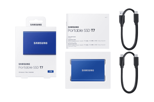 Samsung Portable SSD T7 1000 GB Azul - Imagen 12
