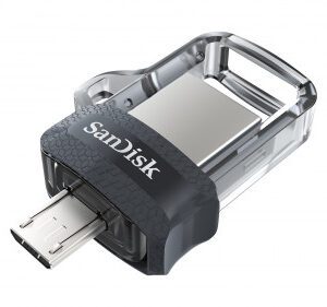 Sandisk Ultra Dual m3.0 unidad flash USB 64 GB USB Type-A / Micro-USB 3.2 Gen 1 (3.1 Gen 1) Negro