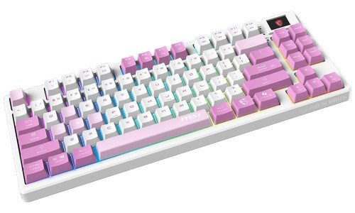 TECLADO MSI FORGE GK600 TKL W VIOLET ES - Imagen 2