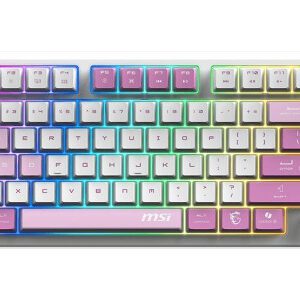 TECLADO MSI FORGE GK600 TKL W VIOLET ES 4711377307079 | P/N: S11-43ESQ01-HH9 | Ref. Artículo: 1401534