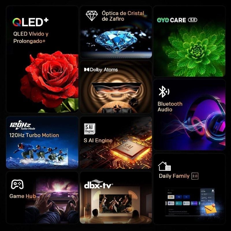 Televisor Metz QLED+ 43MQF7500Z 43"/ Ultra HD 4K/ Smart TV/ WiFi - Imagen 3