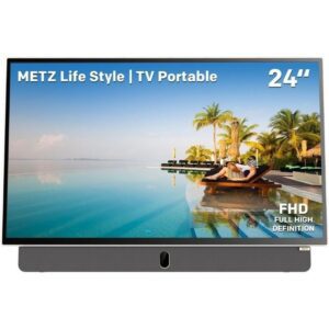 Televisor Portable Metz 24MPE7000Z 24"/ Full HD/ Smart TV/ WiFi 4057313024281 24MPE7000Z.H METZ-TV 24MPE7000Z