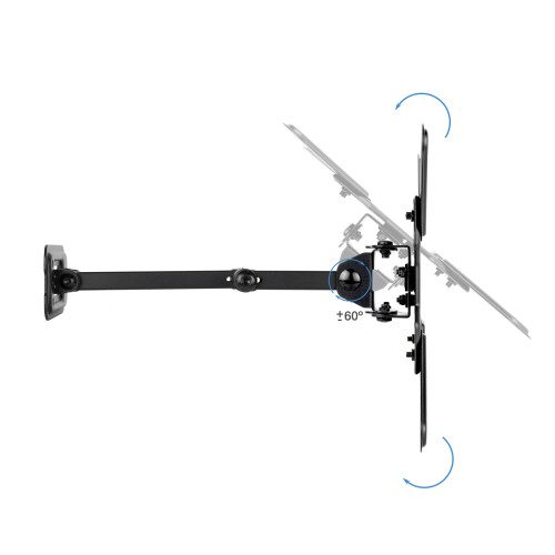 TooQ Soporte de Pared para Pantallas 13"-43", Negro - Imagen 4