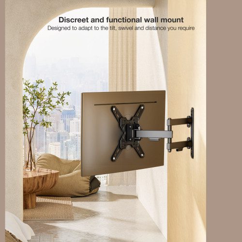 TooQ Soporte de Pared para Pantallas 13"-43", Negro - Imagen 6