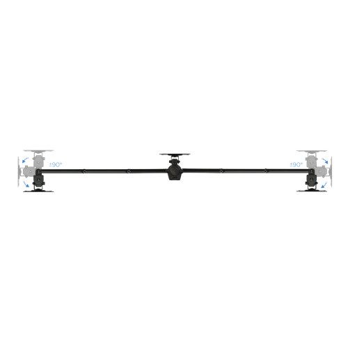 TooQ Soporte de mesa para 3 pantallas (monitor / plasma / LCD / LED) 13"-27" - Imagen 3