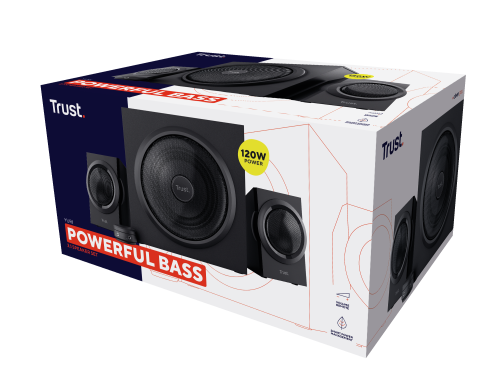 Trust Yuri conjunto de altavoces 60 W Universal Negro 2.1 canales De 1 vía 15 W - Imagen 7