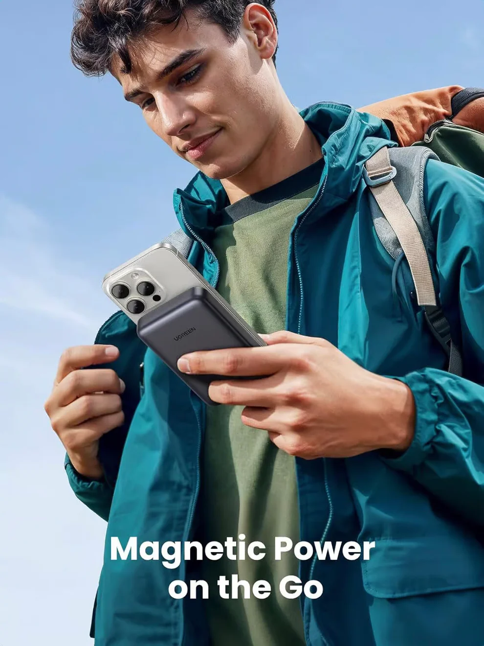 UGREEN 10000MAH MINI MAGNETIC WIRELESS 30W POWER BANK - Imagen 2