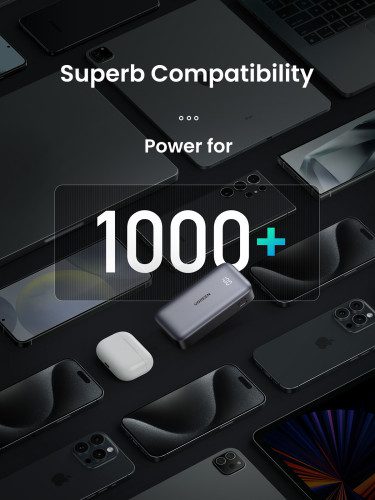 Ugreen 10000mAh Mini Powerbank Quick Charging 30W Gris - Imagen 6