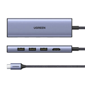 Ugreen 20956A hub de interfaz USB Tipo C 5000 Mbit/s Plata 6941876212620 | P/N: 20956A | Ref. Artículo: 1399542