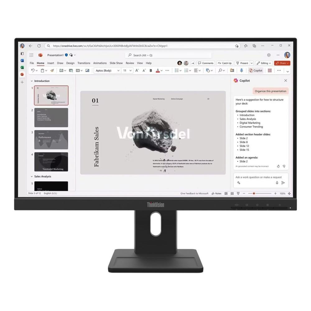 0198158436229 | P/N: 64C9MAT6EU | Cod. Artículo: DSP0000039527 Monitor led 21.5 pulgadas lenovo thinkvision e22 - 40 ips - fhd - dp - hdmi - 100hz - 4ms - vesa 100x100