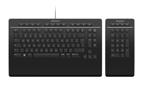 3Dconnexion Keyboard Pro with Numpad teclado Oficina USB + RF Wireless + Bluetooth QWERTZ Alemán Negro 4260016341207 | P/N: 3DX-700091 | Ref. Artículo: 1391002
