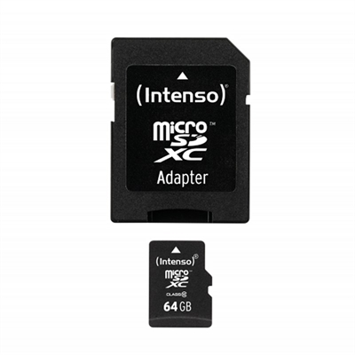 Tarjeta memoria micro sd intenso 64gb cl10 + adaptador sd - Imagen 2