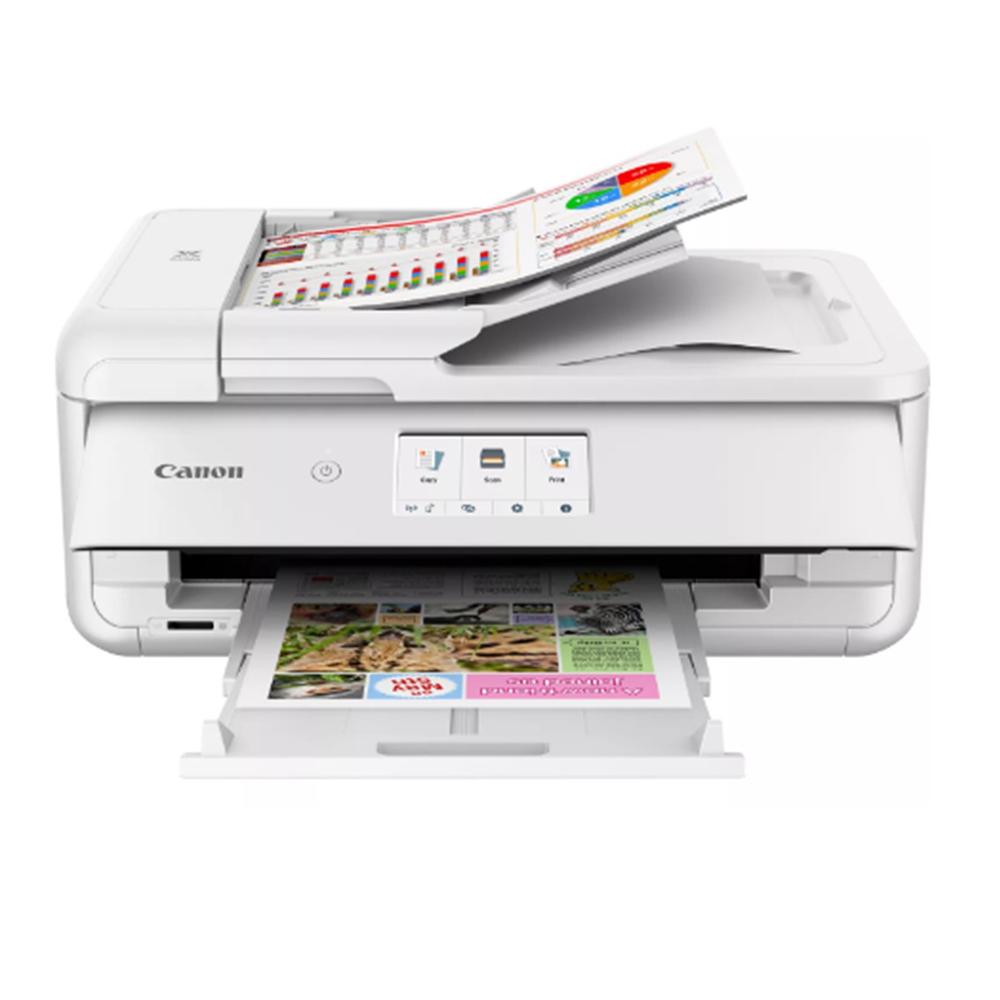 Multifuncion canon pixma ts9551ca inyeccion color a3 - blanca - red - wifi - duplex impresion - adf - tintas independientes - lcd tactil - Imagen 2