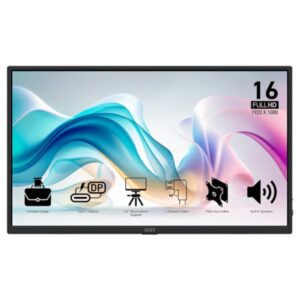 4711377318631 | P/N: 9S6-3PE50M-011 | Cod. Artículo: DSP0000034934 Monitor msi mp165 e6 15.6 pulgadas fhd