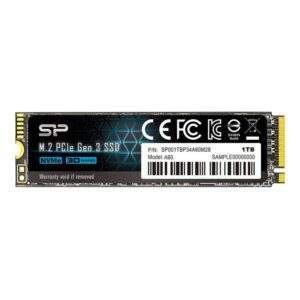4713436129653 | P/N: SP001TBP34A60M28 | Cod. Artículo: DSP0000033706 Disco duro interno ssd silicon power p34a60 1tb m.2 pci express
