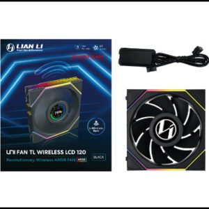 4718466017291 | P/N: G99.12RTLLCD1W1B.00 | Cod. Artículo: DSP0000030024 Ventilador caja gaming lian li unifan tl - lcd inalambrico argb 120mm negro