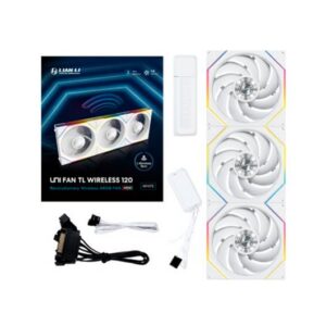 4718466017321 | P/N: G99.12TL1W3W.00 | Cod. Artículo: DSP0000029910 Ventilador caja gaming lian li unifan tl120 inalambrico argb 3x 120mm blanco