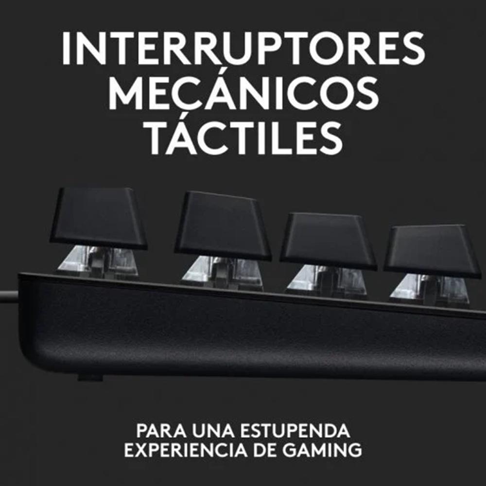Teclado gaming logitech g413 se mecanico usb negro - Imagen 2