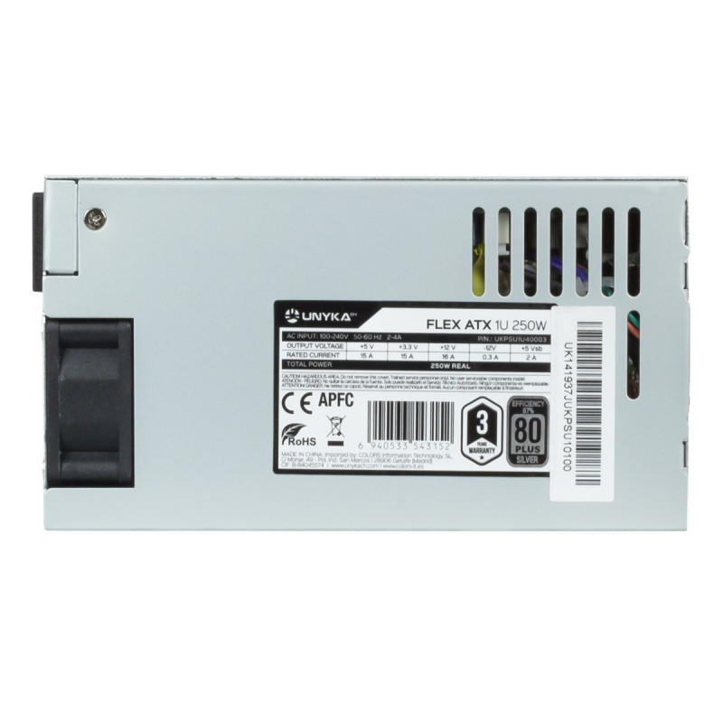 Fuente alimentacion flex unykach bulk apfc atx 250w - Imagen 2